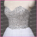 Stunning Sweetheart Beaded Top Floor-length Low Back Wedding Dresses Made in China